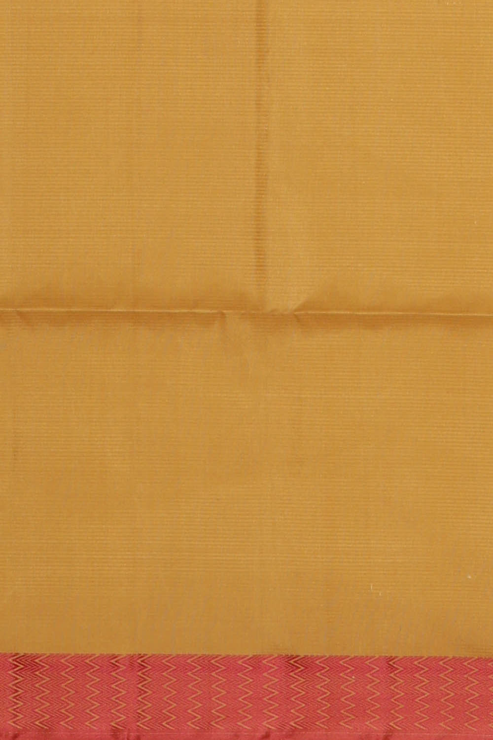 Image of Creamy Yellow Silk Saree